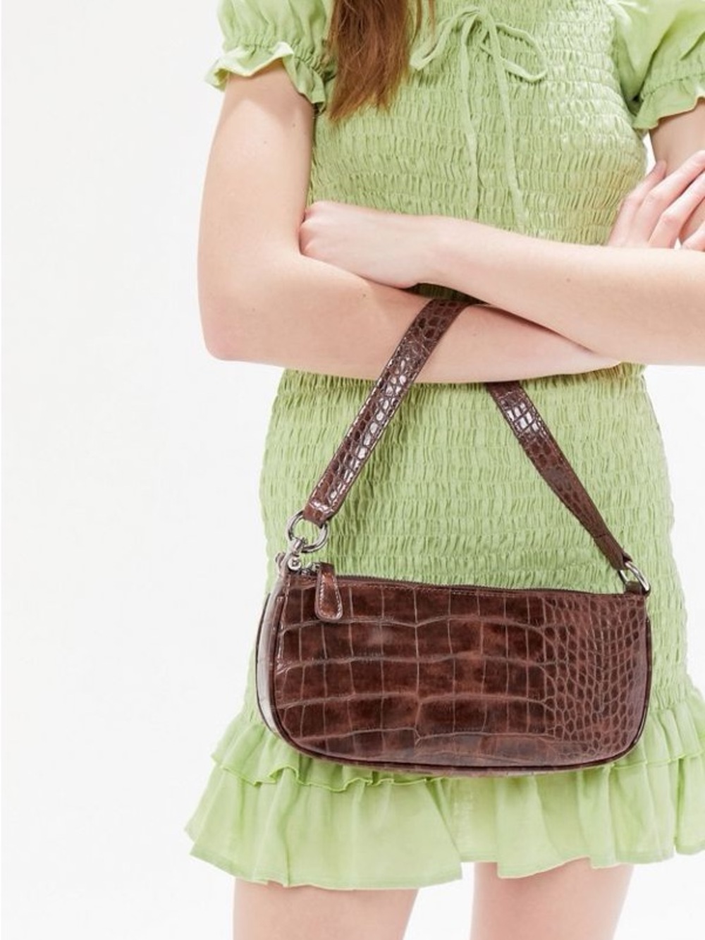 Urban Outfitters Crocodile Baguette Bag